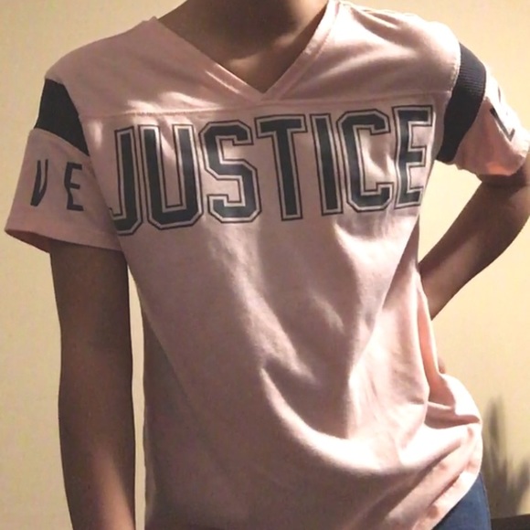 Pink, backless, sporty top from Justice - Picture 4 of 4